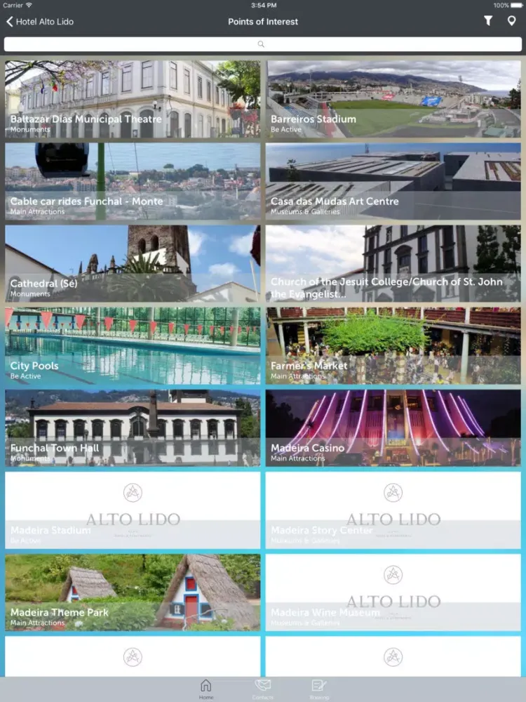 Hotel Alto Lido iPad 应用截图