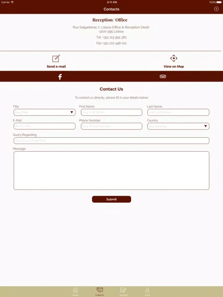 Chiado Apartments iPad 應用截圖