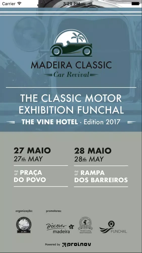 Capturas de tela do Madeira Classic Car Revival
