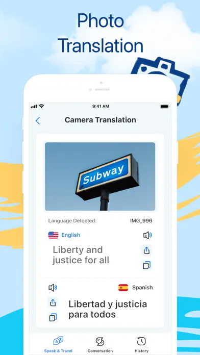 Language Translator Camera OCR Screenshots