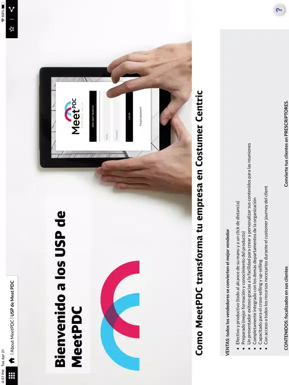 MeetPDC iPad  Screenshots
