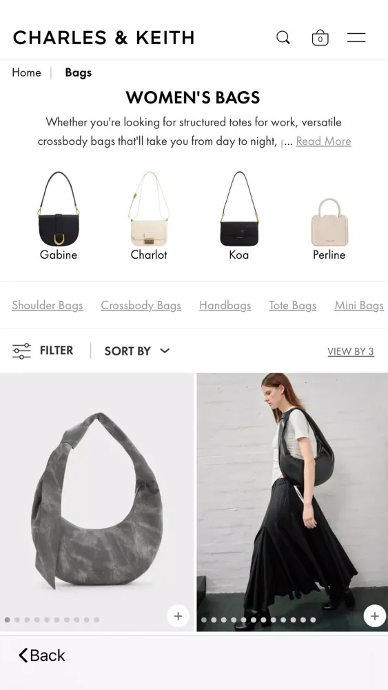 CHARLES & KEITH 스크린샷