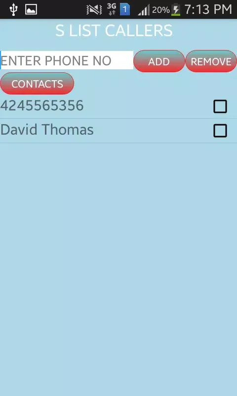 ภาพหน้าจอของ Advance Call Replier