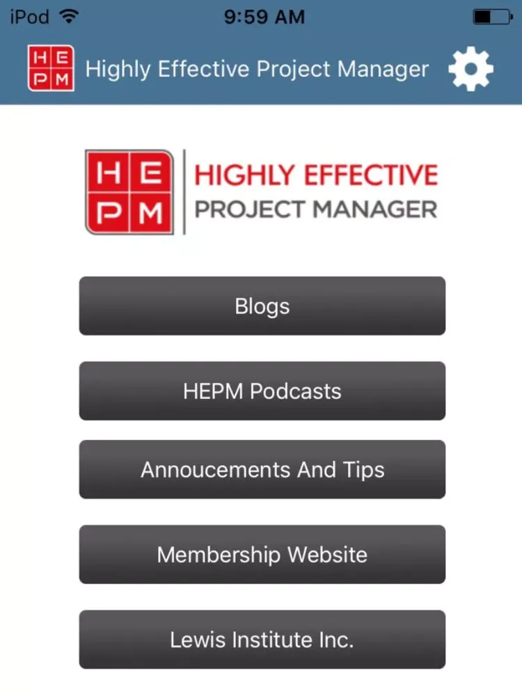 Highly Effective Project Managers iPad  Screenshots