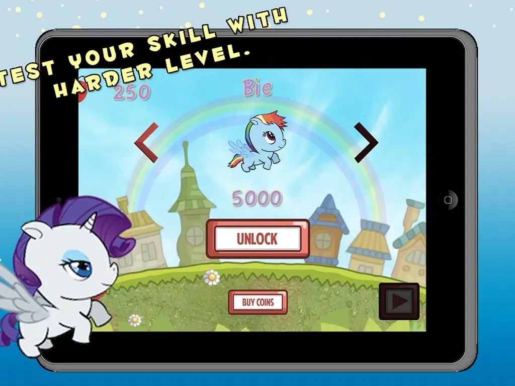 A pretty little unicorn my flying tiny princess free iPad 應用截圖