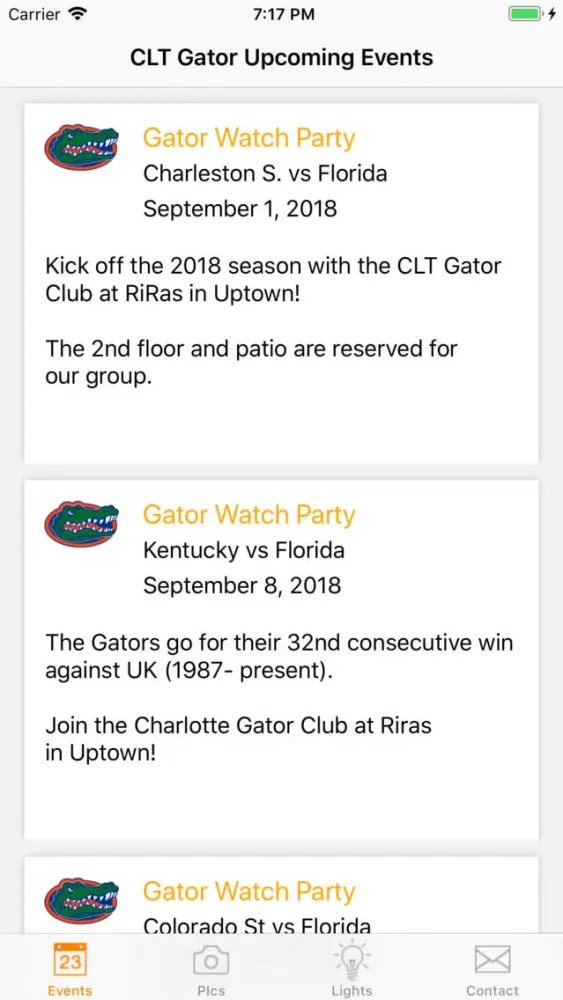 Charlotte Gator Club سکرین شاٹس