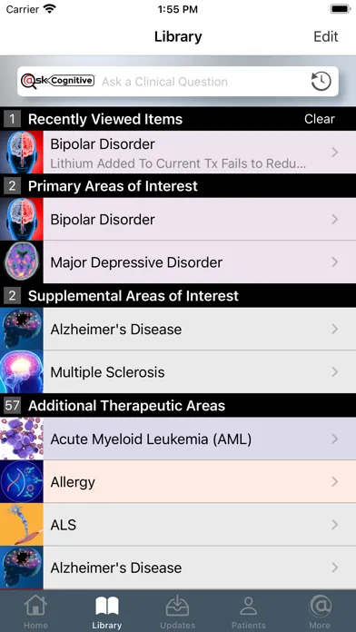 Captures d'écran de Psychiatric Disorders