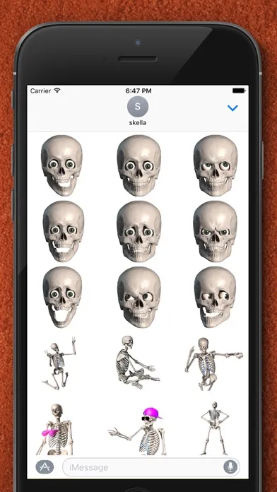 Skelly Stickers: Skulls and Skeletons スクリーンショット