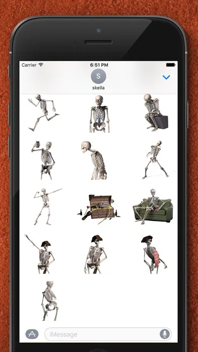 Skelly Stickers: Skulls and Skeletons スクリーンショット