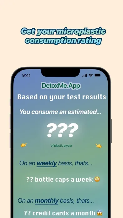 DetoxMe - Microplastic Intake? Screenshots