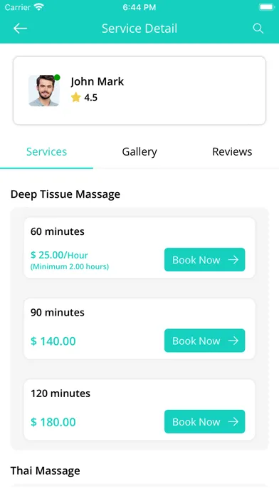 ProMassage User 스크린샷
