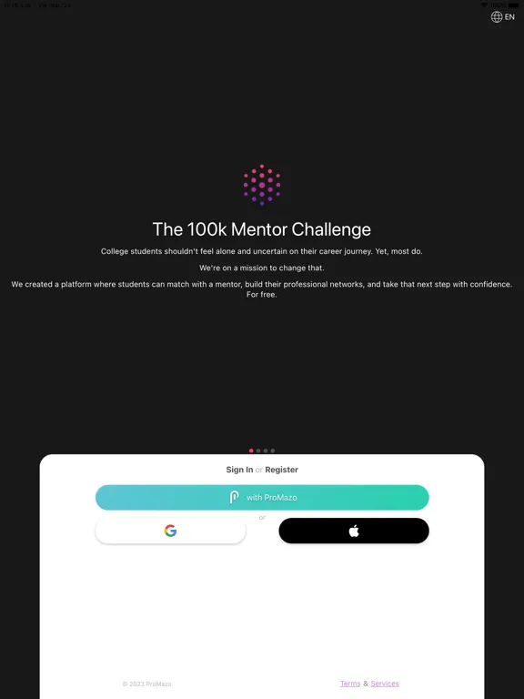 Скриншоты 100k Mentor Challenge iPad 