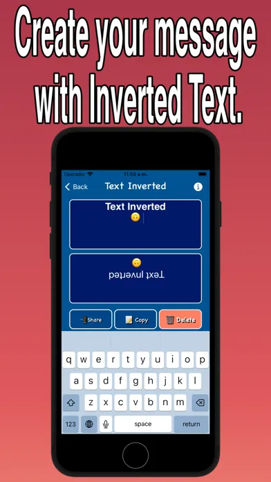 Inverted text Screenshots