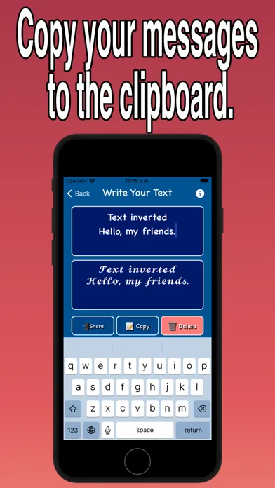 Inverted text Screenshots