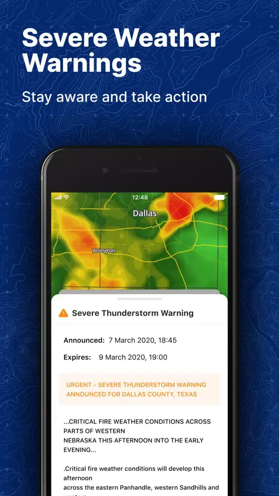 Capturas de tela do NOAA Weather Radar | Forecast