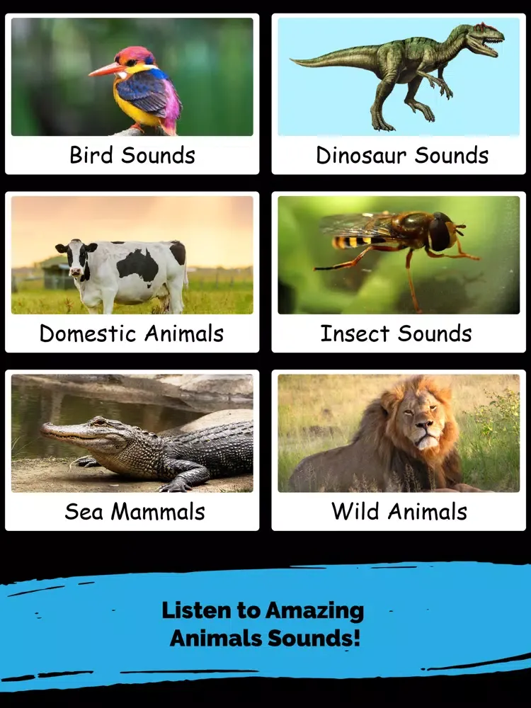 Tangkapan skrin Animal & Nature Sounds iPad 