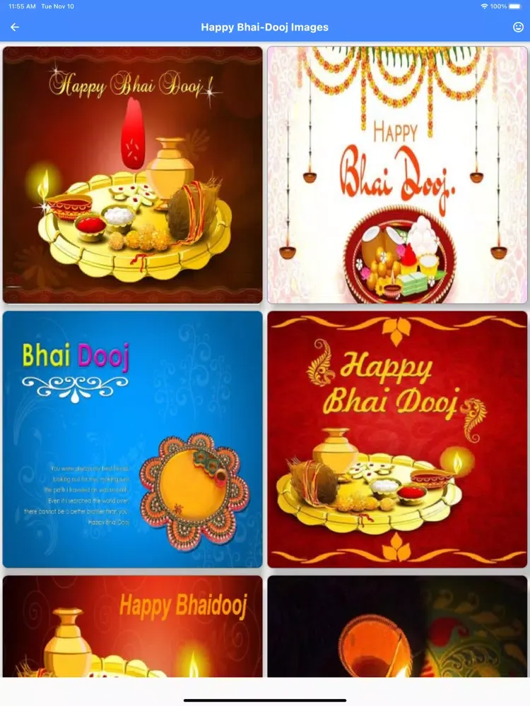 Captures d'écran de Bhai Dooj Wishes Card Maker iPad 