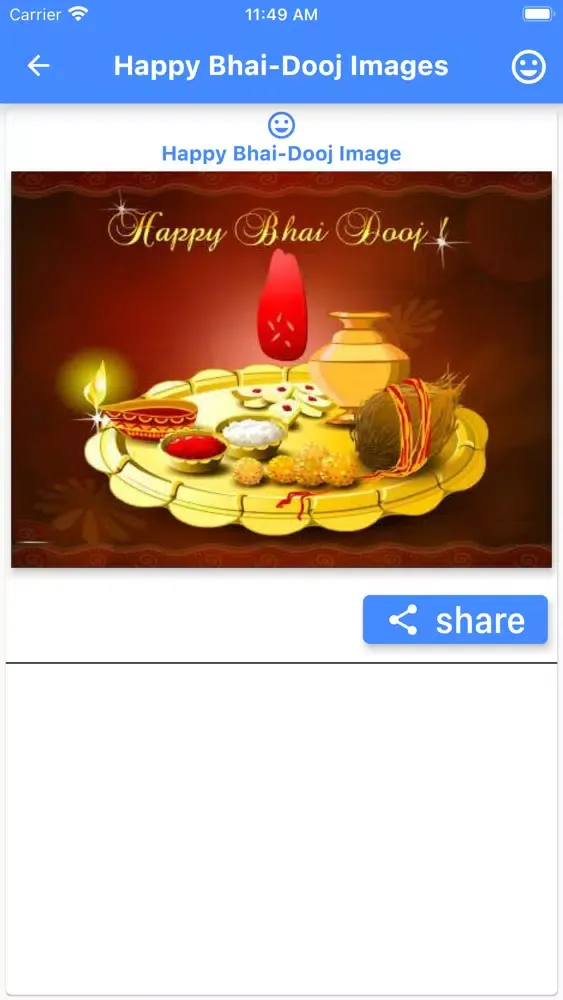 Captures d'écran de Bhai Dooj Wishes Card Maker