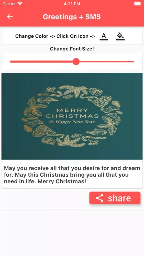 Capturas de pantalla de Christmas Customise Greetings