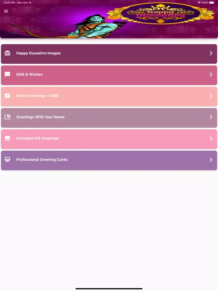 Screenshot di Dussehra Images Wishes Card iPad 
