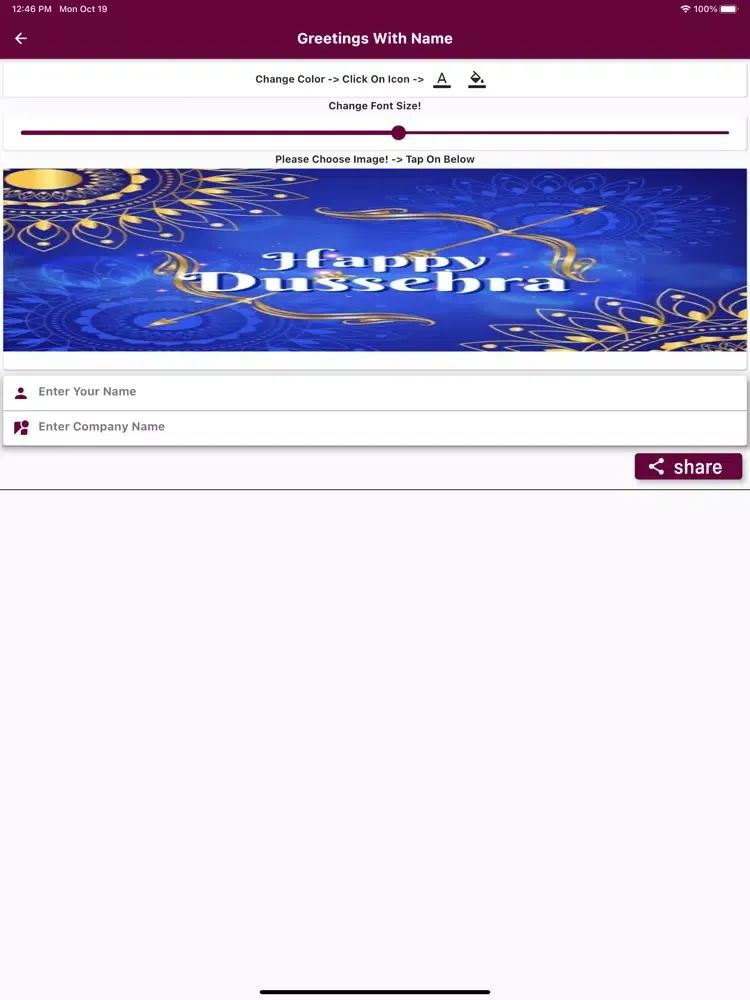 Screenshot di Dussehra Images Wishes Card iPad 