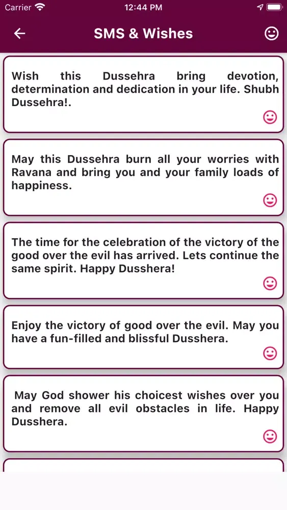 Screenshot di Dussehra Images Wishes Card