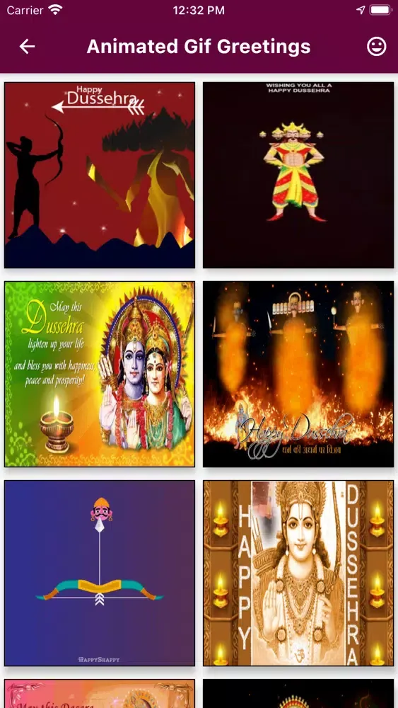 Screenshot di Dussehra Images Wishes Card