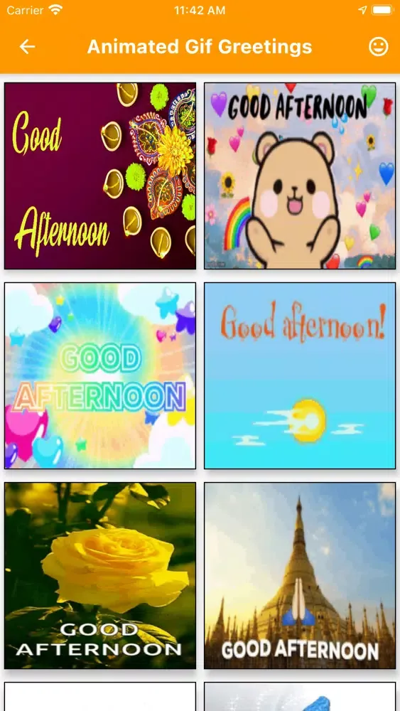 Capturas de pantalla de Good Afternoon GIF Images Card