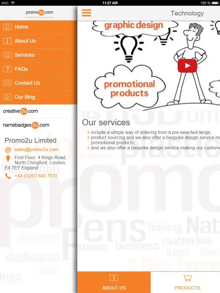 Скриншоты Promo2u – Promotional Products iPad 