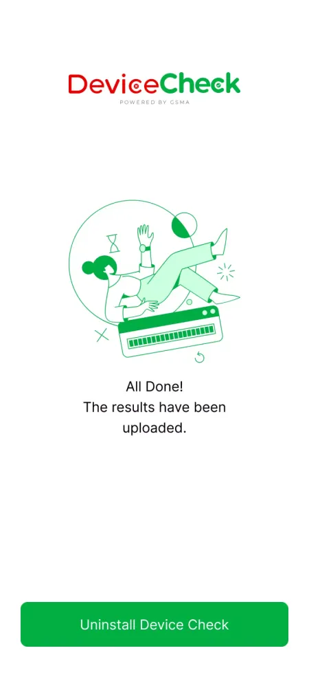 Capturas de pantalla de DeviceCheck