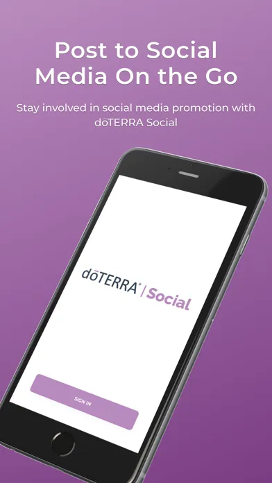 Ảnh chụp màn hình của doTERRA Social