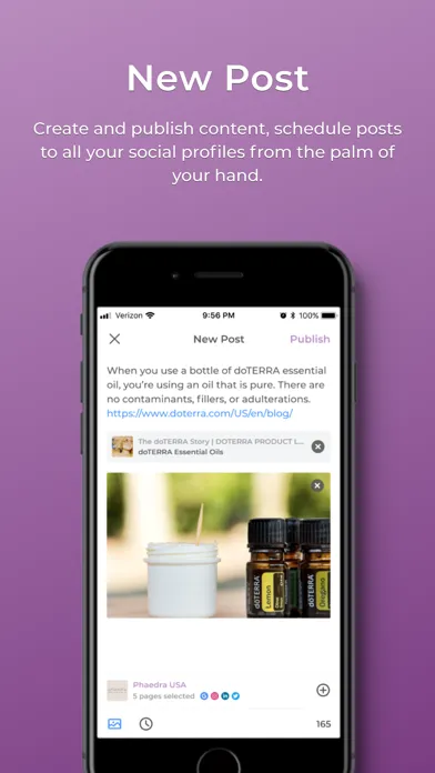Ảnh chụp màn hình của doTERRA Social
