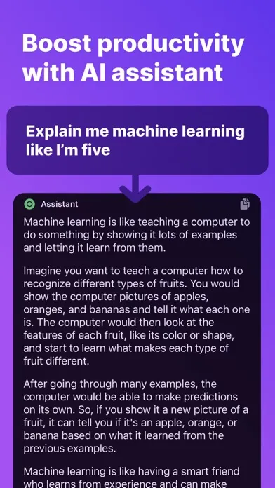 Screenshot di Prompta: AI Chat Bot Assistant