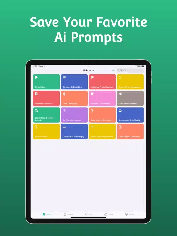 Promptio - Ai Chat Prompts iPad 应用截图