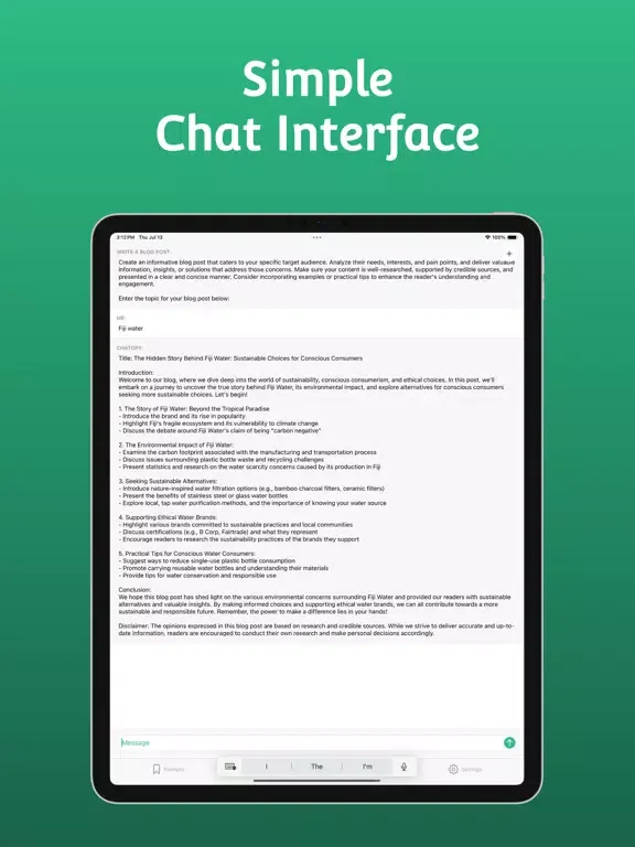 Promptio - Ai Chat Prompts iPad 应用截图