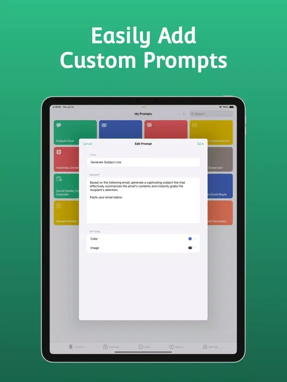 Promptio - Ai Chat Prompts iPad 应用截图