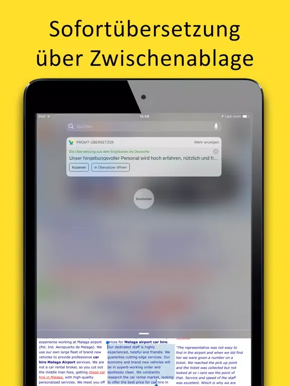 PROMT Offline-Übersetzer iPad  سکرین شاٹس