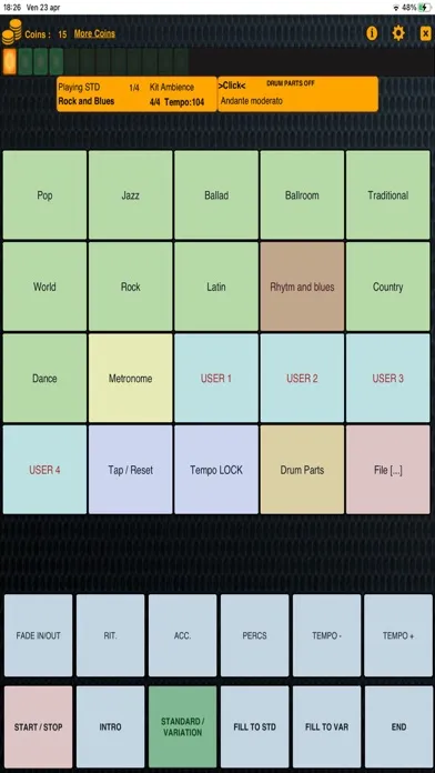 Metrodrummer سکرین شاٹس