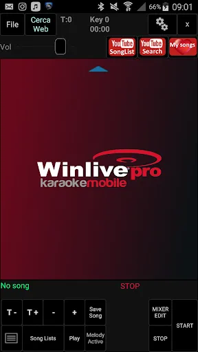 Zrzuty ekranu Winlive Pro Karaoke Mobile 2.0