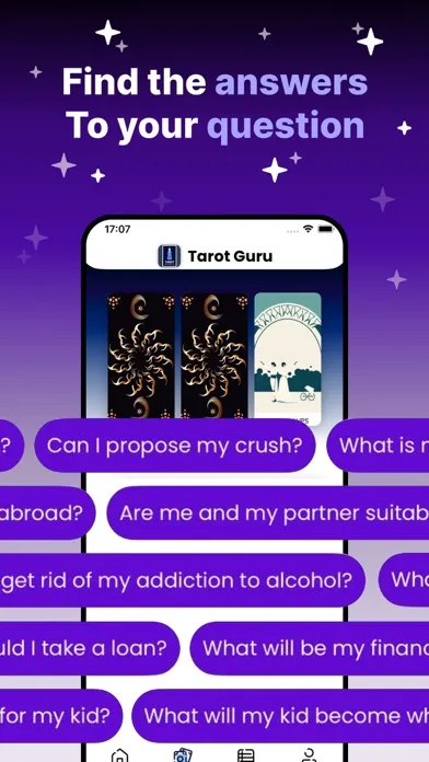 Zrzuty ekranu Tarot Guru: Psychic Reading