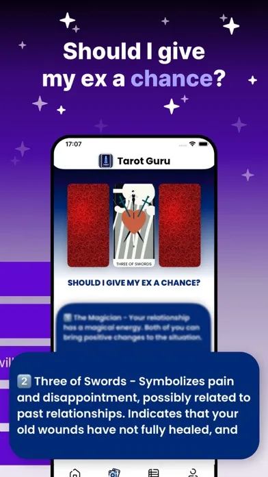 Zrzuty ekranu Tarot Guru: Psychic Reading