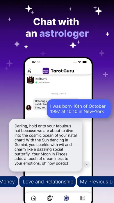 Zrzuty ekranu Tarot Guru: Psychic Reading