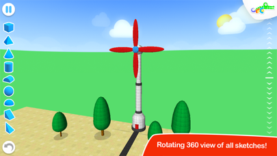 Capturas de tela do 3D Sketch Studio