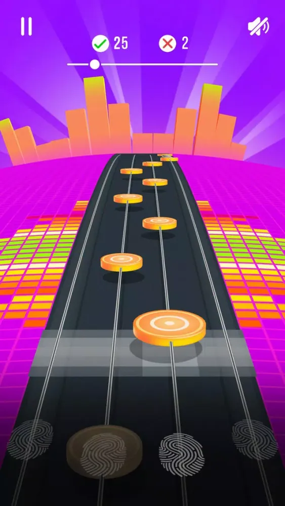 Capturas de tela do Music Lanes