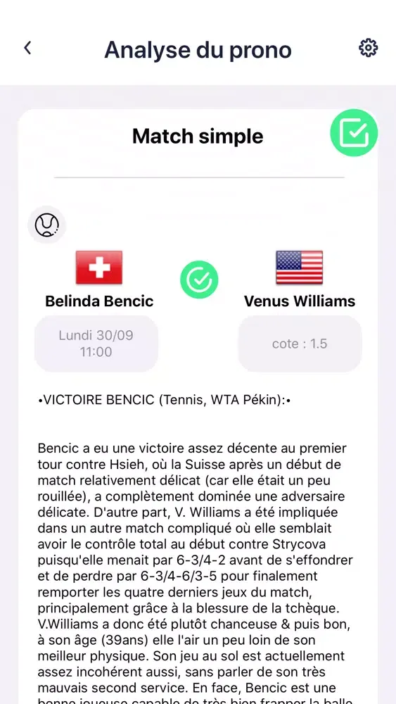 Zrzuty ekranu Pronostics VIP - RueDesJoueurs