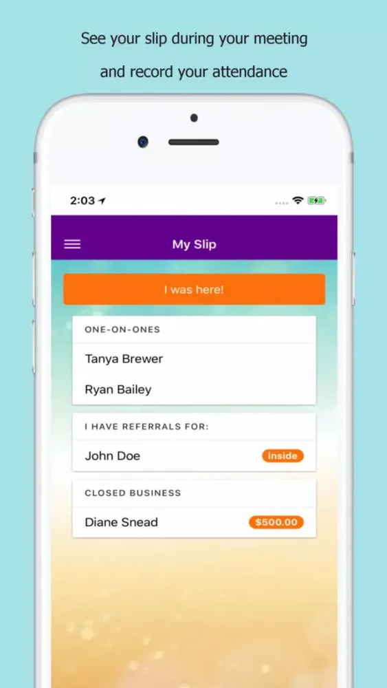 Ảnh chụp màn hình của RipTide – Networking App