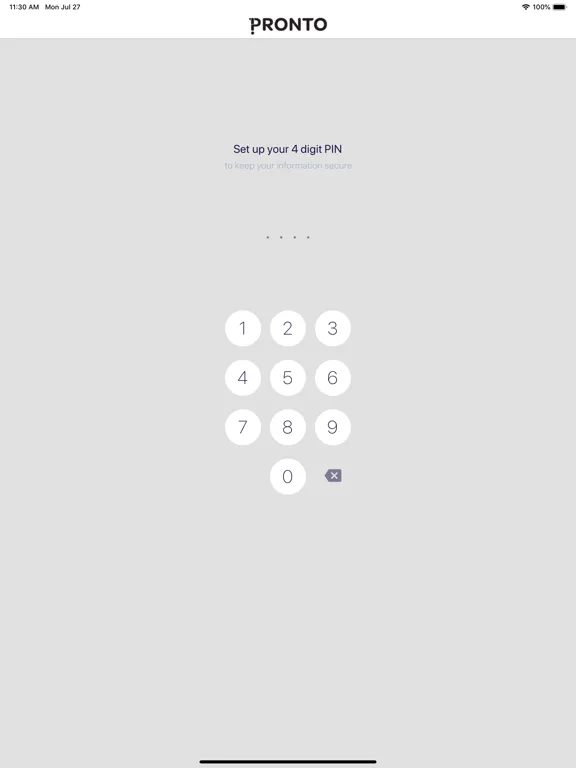 Capturas de tela do Pronto Notifier iPad 