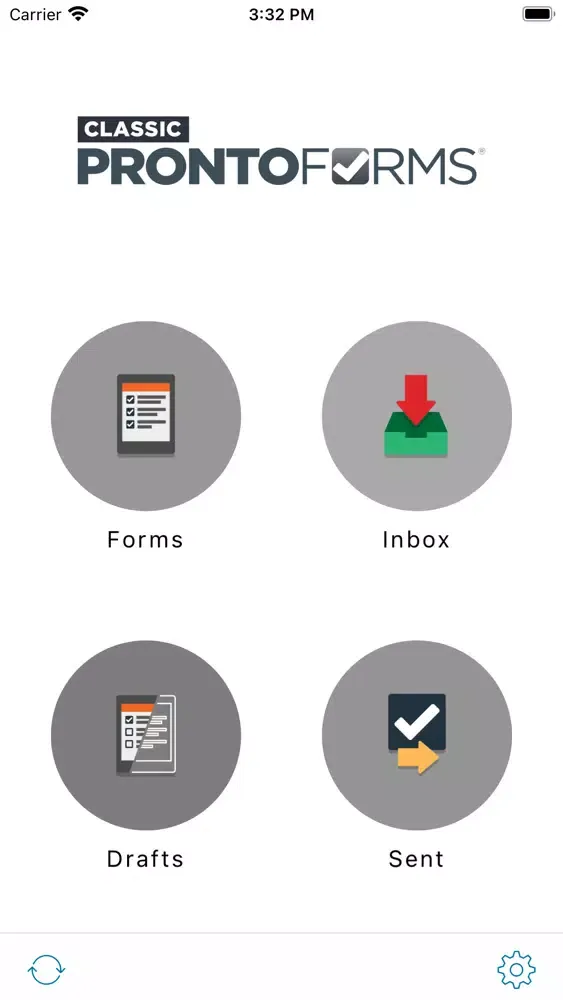 Tangkapan layar ProntoForms Classic - V1 forms