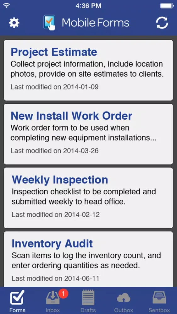 Mobile Forms for business Screenshots