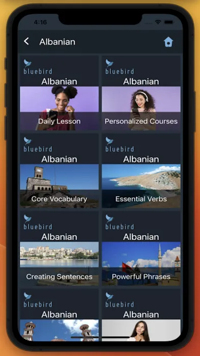 Скриншоты Bluebird: Learn Albanian